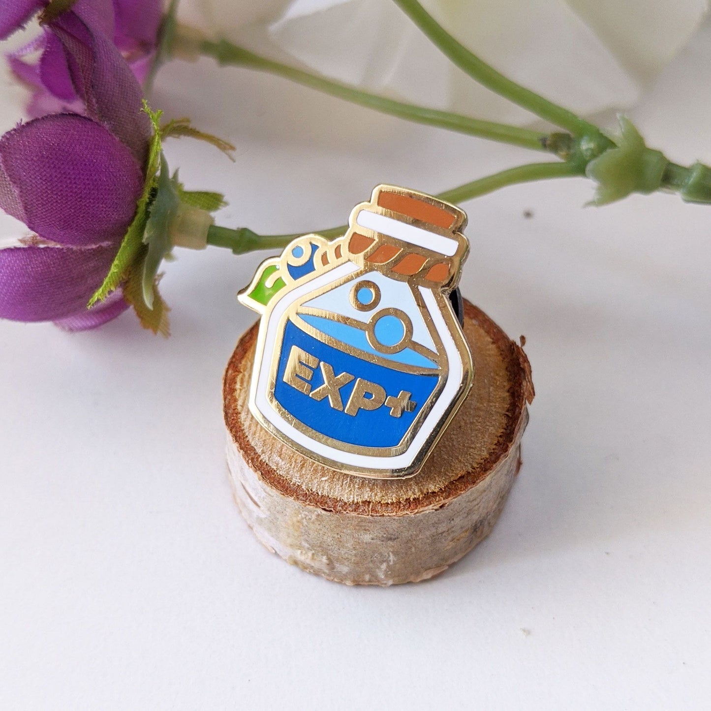 EXP+ Potion Bottle Pin