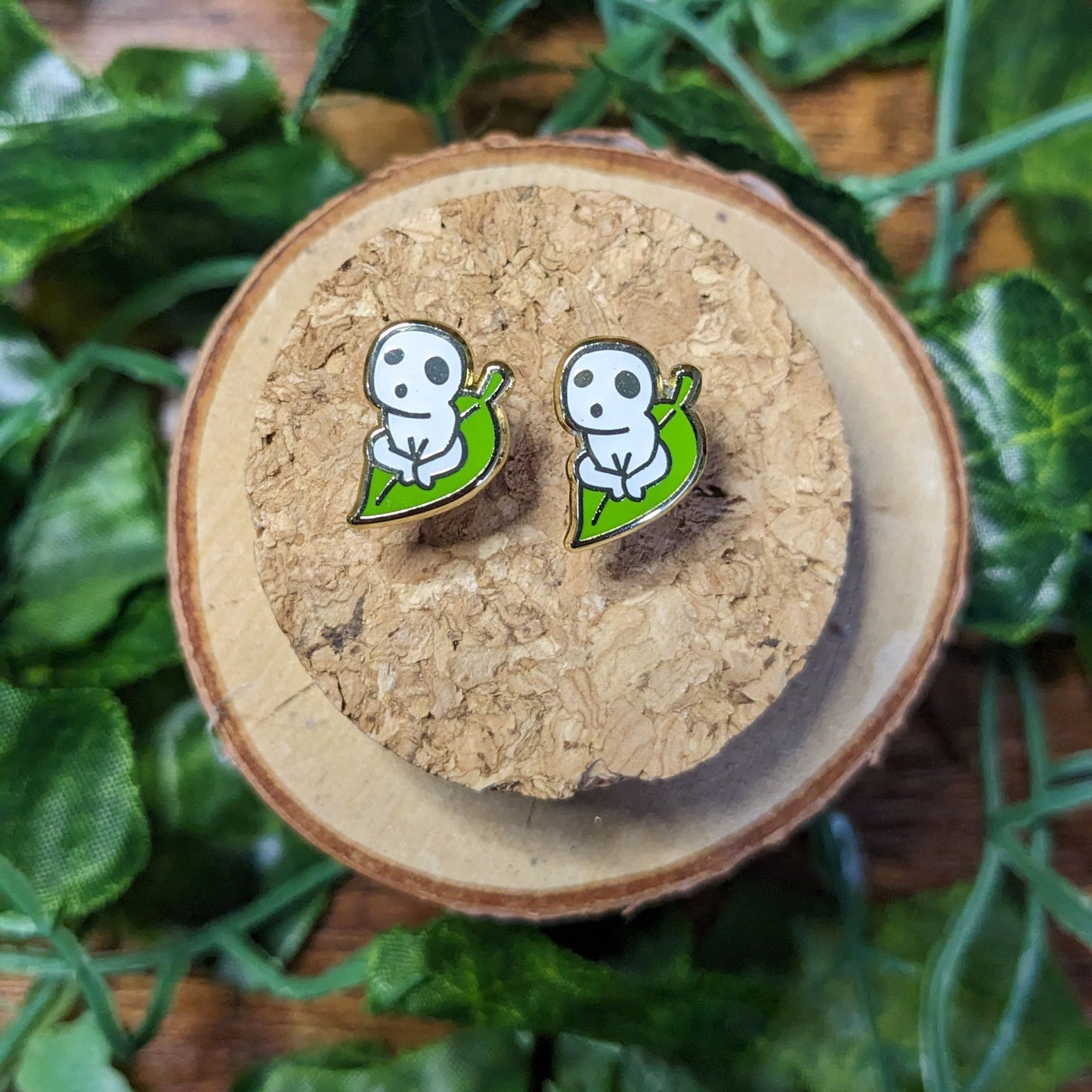 Forest Spirits Glow in the Dark Enamel Earring Stainless Steel Studs