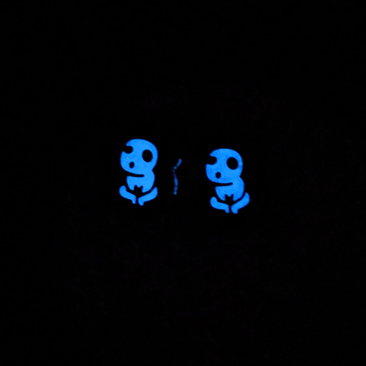 Forest Spirits Glow in the Dark Enamel Earring Stainless Steel Studs