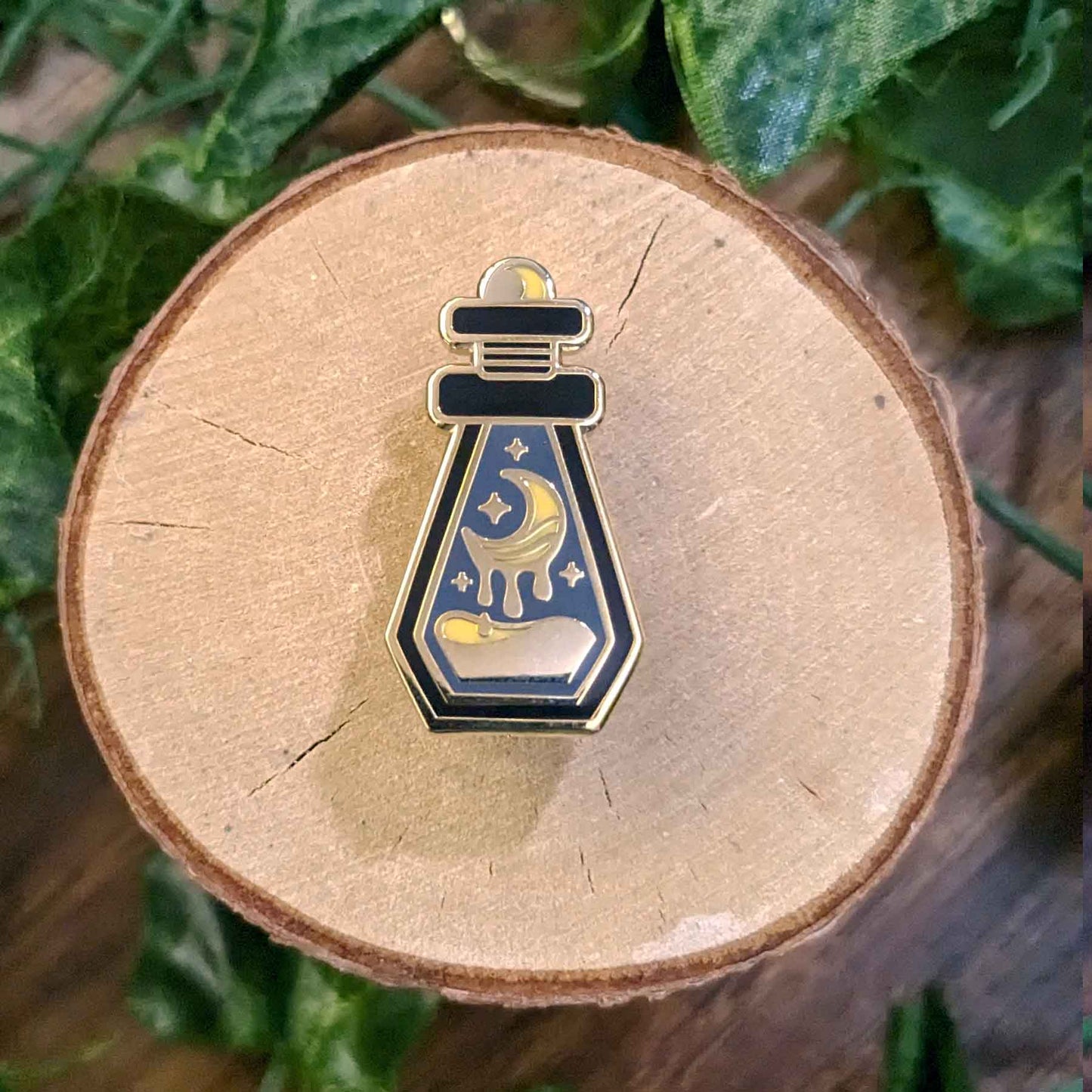 Moon Blessing Potion Bottle Hard Enamel Pin