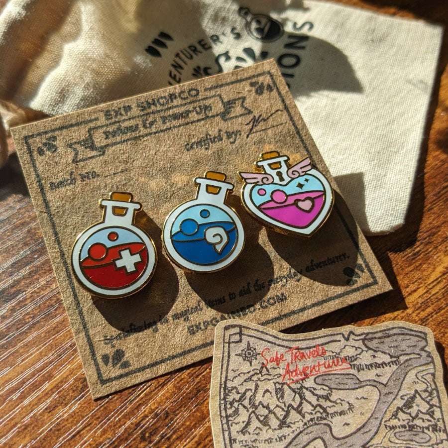 Starter Potion Bottles Pin Bundle Set