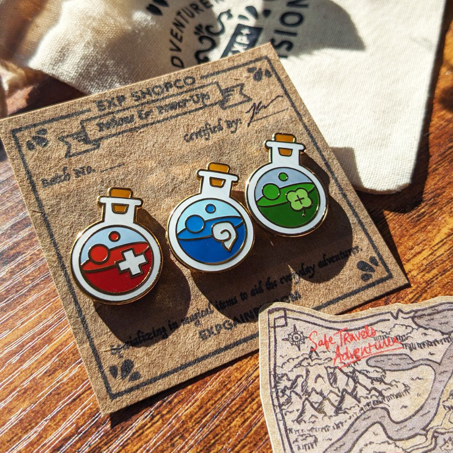 Starter Potion Bottles Pin Bundle Set