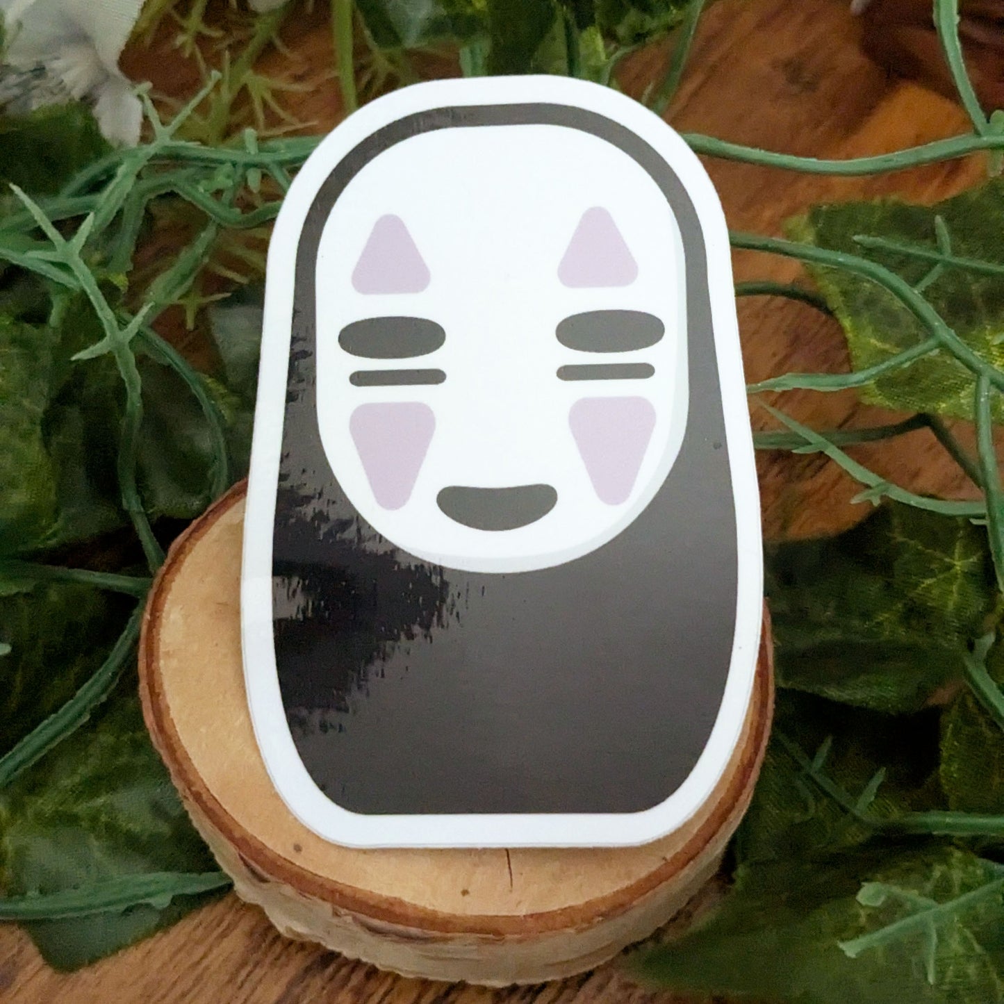 No Face Glossy Vinyl Sticker