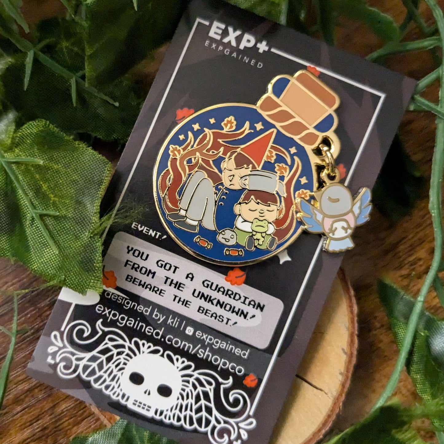 Lost Brothers in the Woods Shadow Guardian Enamel Pin