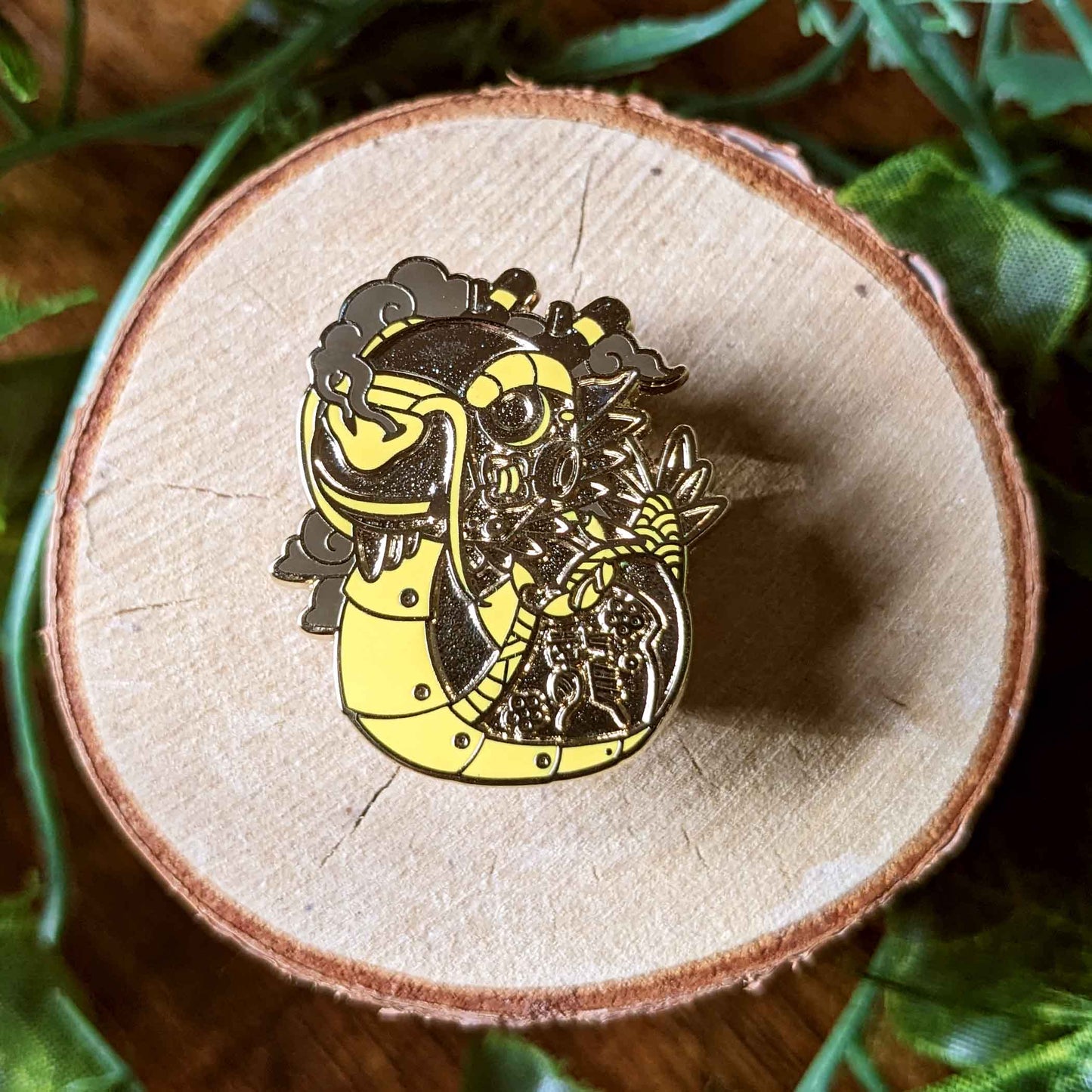 Little Mecha Chinese Dragon Enamel Pin